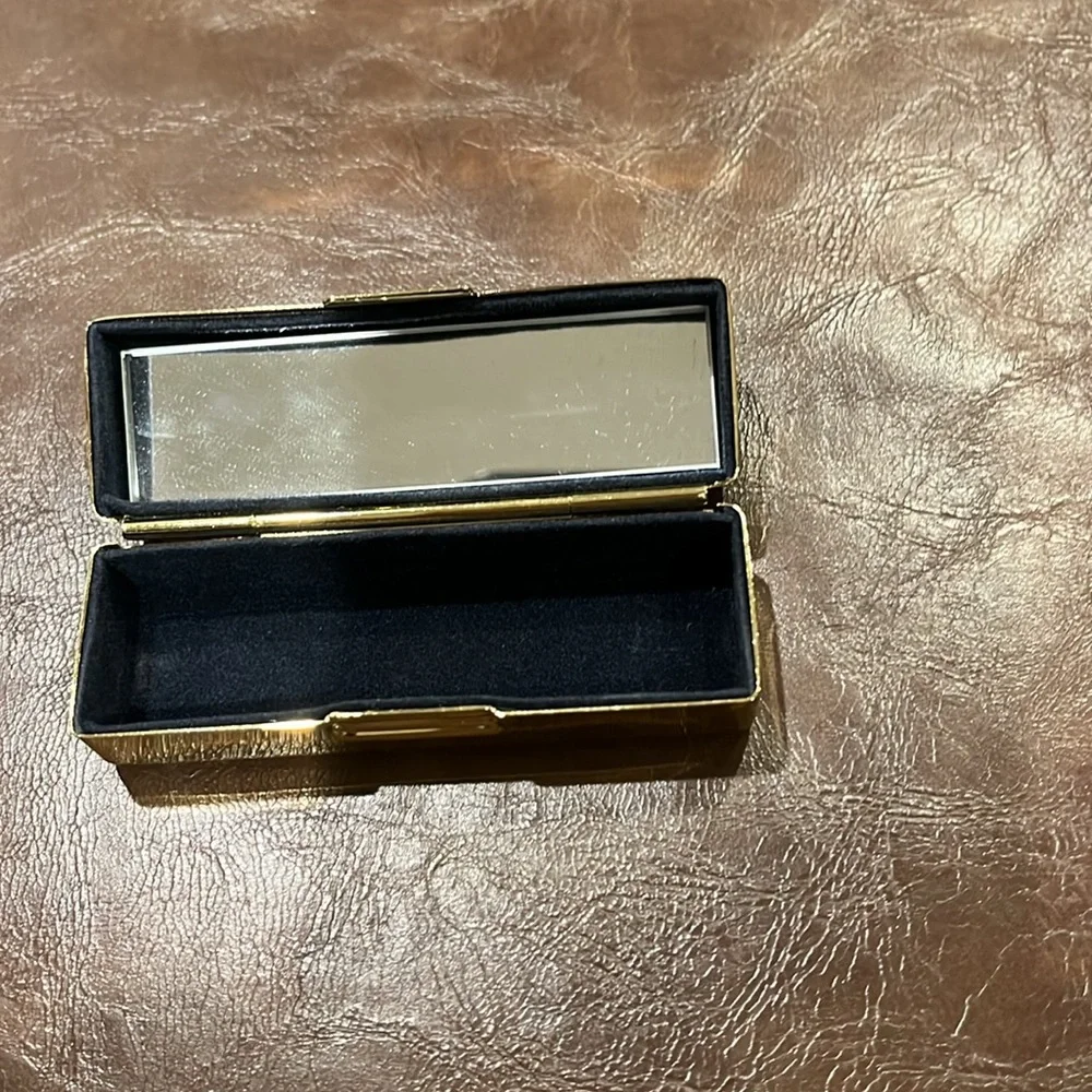 Lipstick compact/container w jeweled design